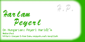 harlam peyerl business card
